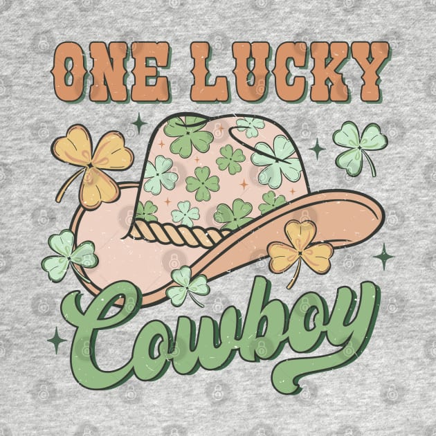 One Lucky Cowboy Western St Patrick's Day Irish Luck by JDVNart